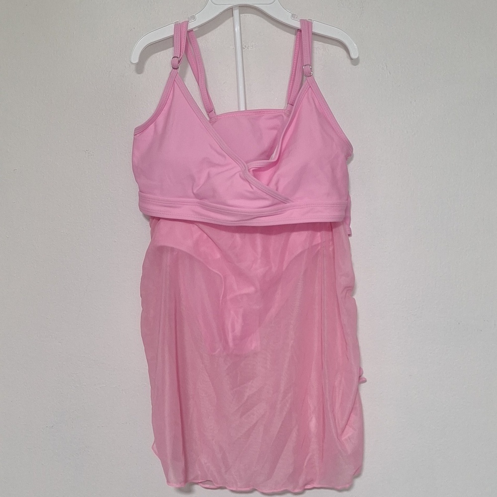 Pink Bikini Set Skirt Girls 11/12